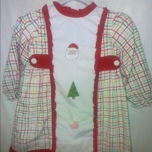 Festive Red and White Santa Kids Costume